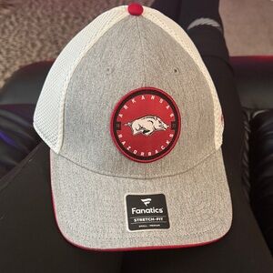 Fanatics Arkansas Razorbacks Gray and White Hat